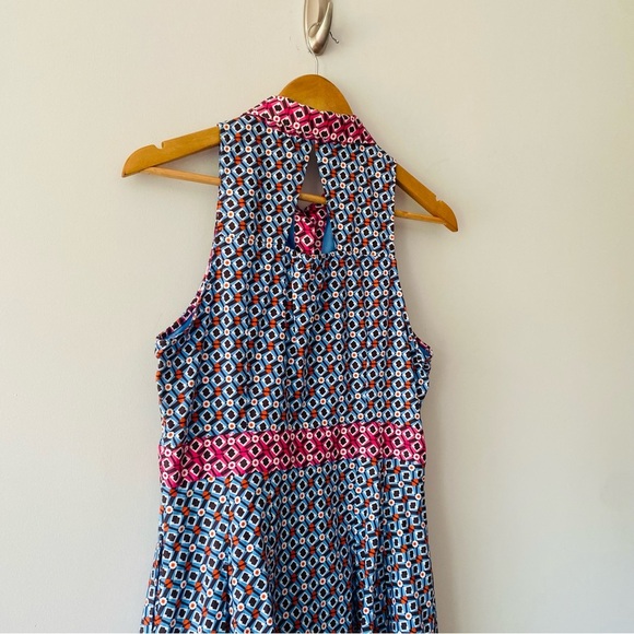 Anthropologie Maeve Buckley Mini Dress Blue Button Front Size 8 Pockets​ - Picture 3 of 12